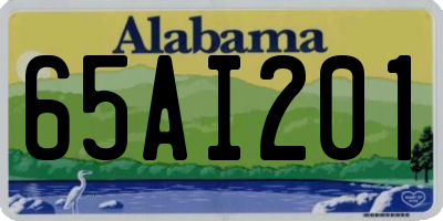AL license plate 65AI201