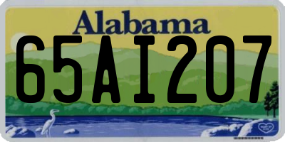 AL license plate 65AI207