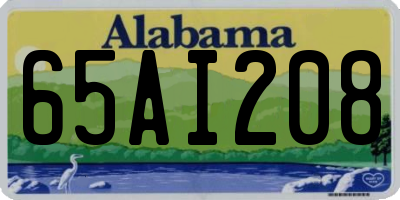 AL license plate 65AI208