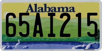 AL license plate 65AI215
