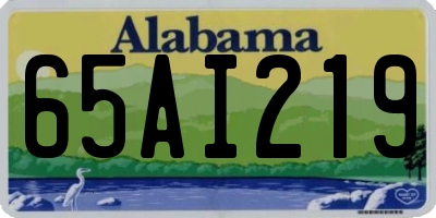 AL license plate 65AI219