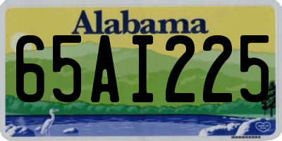 AL license plate 65AI225