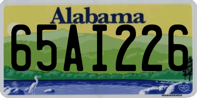 AL license plate 65AI226