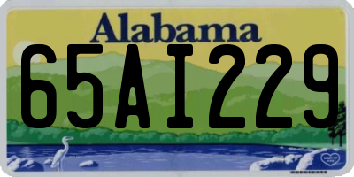 AL license plate 65AI229