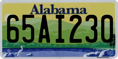 AL license plate 65AI230