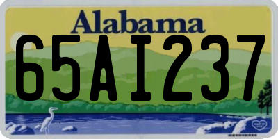 AL license plate 65AI237