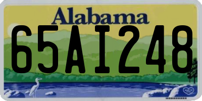 AL license plate 65AI248