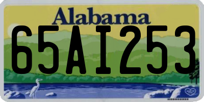 AL license plate 65AI253