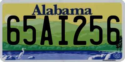 AL license plate 65AI256