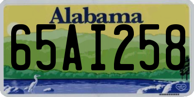 AL license plate 65AI258