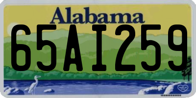 AL license plate 65AI259