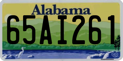 AL license plate 65AI261