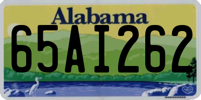 AL license plate 65AI262