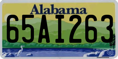 AL license plate 65AI263