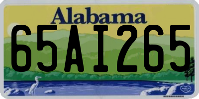 AL license plate 65AI265