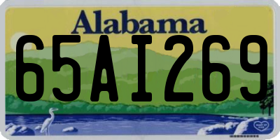 AL license plate 65AI269