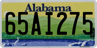 AL license plate 65AI275