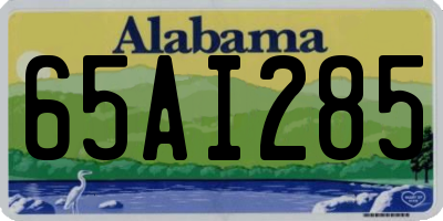 AL license plate 65AI285