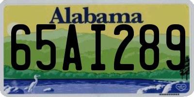 AL license plate 65AI289
