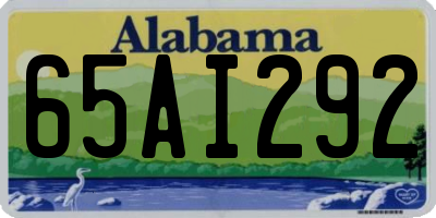 AL license plate 65AI292