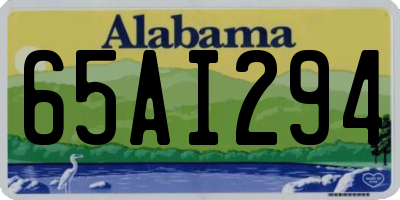AL license plate 65AI294