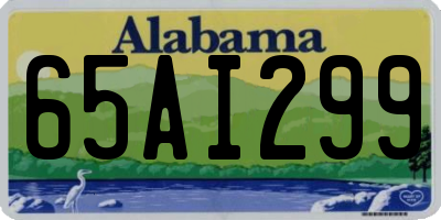 AL license plate 65AI299