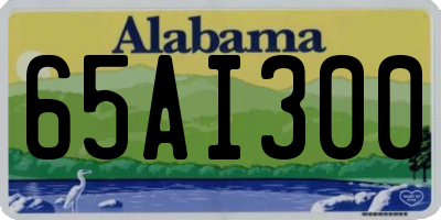 AL license plate 65AI300