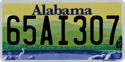 AL license plate 65AI307
