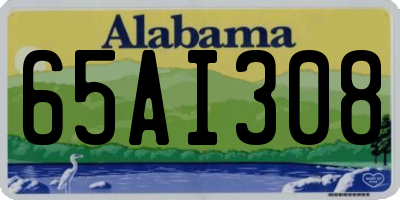 AL license plate 65AI308