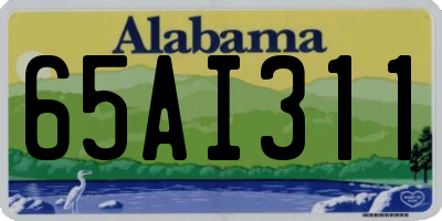 AL license plate 65AI311