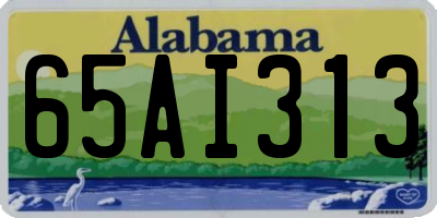 AL license plate 65AI313