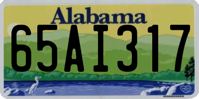 AL license plate 65AI317