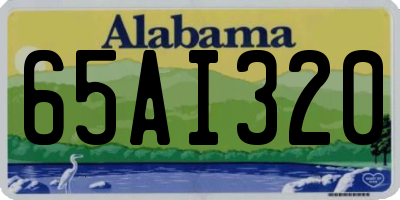 AL license plate 65AI320