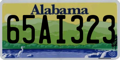 AL license plate 65AI323