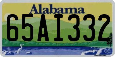 AL license plate 65AI332