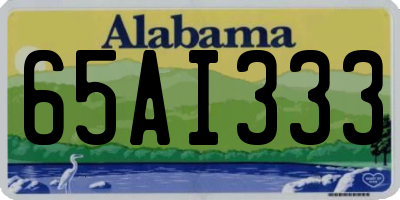 AL license plate 65AI333
