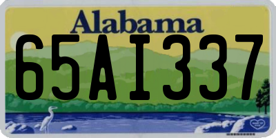 AL license plate 65AI337