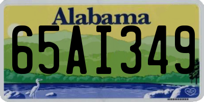 AL license plate 65AI349