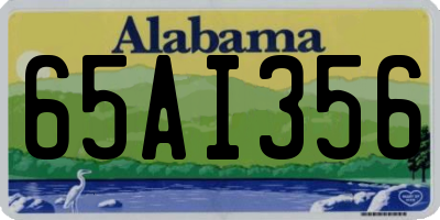 AL license plate 65AI356