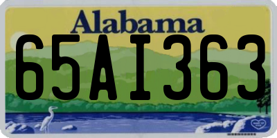AL license plate 65AI363