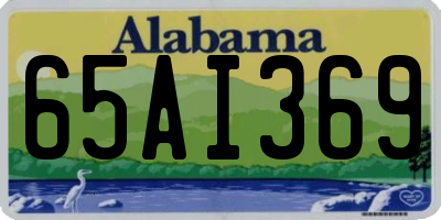 AL license plate 65AI369