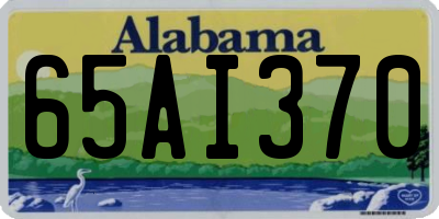 AL license plate 65AI370