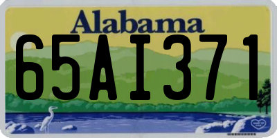 AL license plate 65AI371