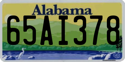 AL license plate 65AI378