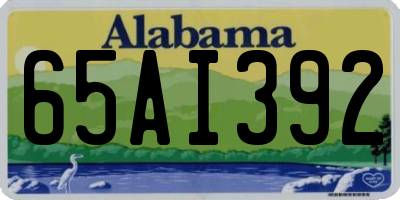 AL license plate 65AI392