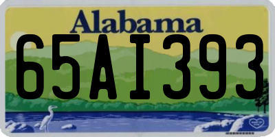 AL license plate 65AI393