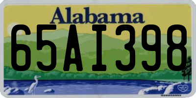 AL license plate 65AI398