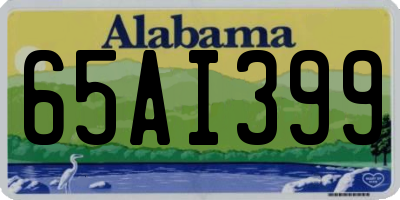 AL license plate 65AI399