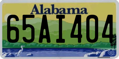 AL license plate 65AI404