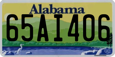 AL license plate 65AI406